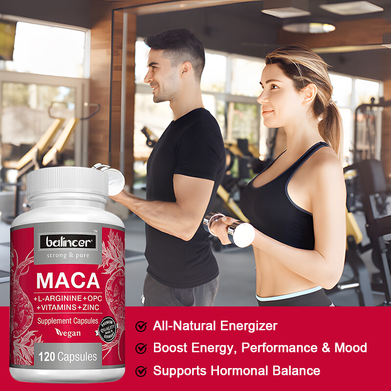 Maca Supplement Vegan Capsules Reduce Fatigue,Balance Hormone And ...