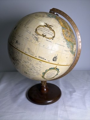 Replogle Globes World Classic Series 12'' Rotating Tabletop Globe Antique Beige