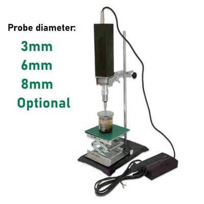 Ultrasonic Homogenizer Cell Crusher Ultrasonic Disperser Mixer W/ Stand Handheld