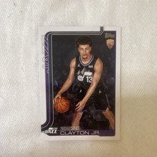 Topps 2025-26 Rookie Walter Clayton Jr. #218 Utah Jazz Basketball Card