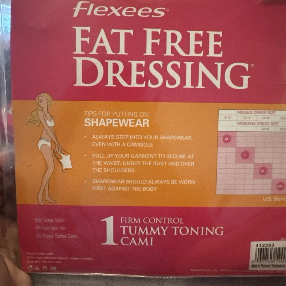 Cami XXL Flexees Para Mujer Vestido Sin Grasa Control Firme Tonificación Abdomen Algodón Foto 2 de 2
