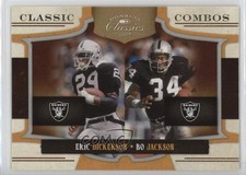 2009 Donruss Classics Classic Combos Silver Bo Jackson Eric Dickerson HOF 7v7