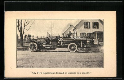 AK fire truck of the fire brigade, any fire equipment desired on chassis you speci 