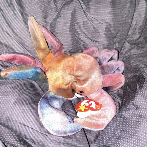 Ty Beanie Babies Claude the Crab Plush Rainbow 1999 Vintage Age 3-5 Years
