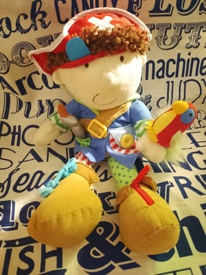 Manhattan Toy Stoffpuppe PIRAT mit Augenklappe und Papagei