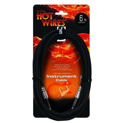 Hot Wires IC-3 Instrument Cable, 3 Feet - 1/4'' Guitar Instrument Cable