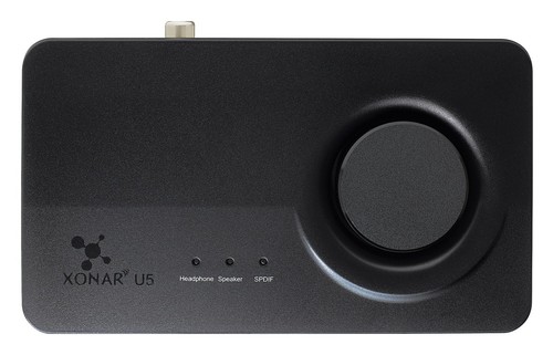 Asus Xonar U5 Externe 5.1 Soundkarte (Kopfhörerverstärker, 192kHz/24-bit) schwar - Bild 2 von 10