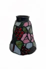Vintage Stained Glass Cardinal Bird Light Fixture Pendant Lamp Shade