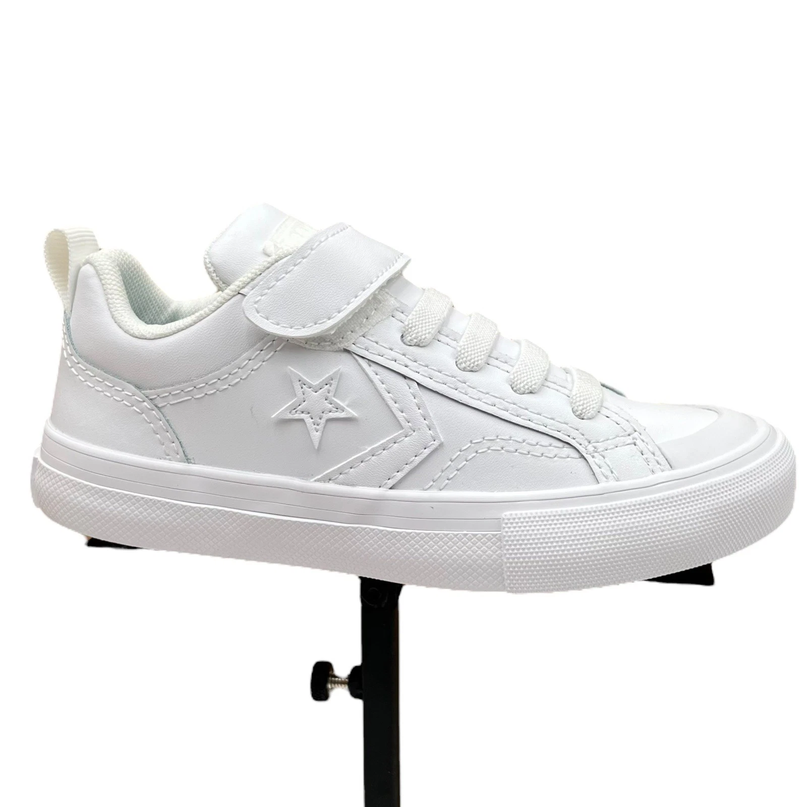 Sneaker Converse Pro Blaze bambino ragazzo ragazza slip on in pelle taglia 13 bianco tinta unita