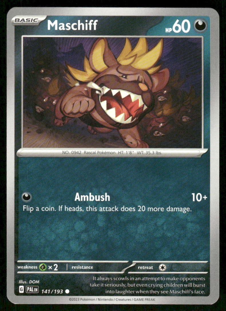 Maschiff 141/193 - Paldea Evolved - Common NM