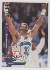 1995 Collector's Choice International French I Fun Facts Alonzo Mourning HOF 0q3