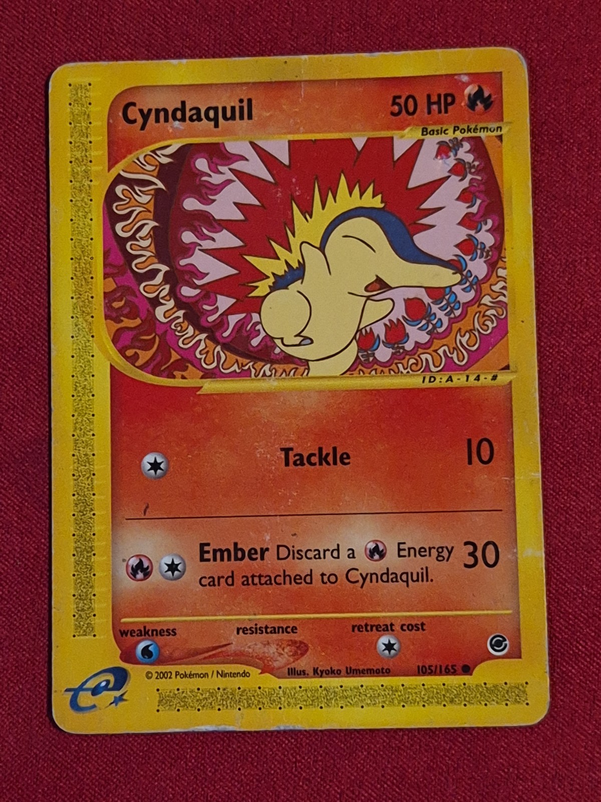Cyndaquil 105/165 Expedition Base Set Regular HP Free Shipping