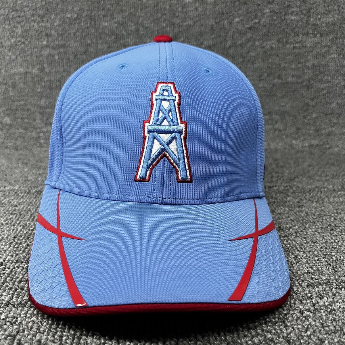 47 Brand Houston Oilers NFL Hat Light Blue Oil Derrick Adjustable Strapback NEW