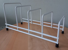 Plate Rack White Kitchen Utility Storage Cupboard