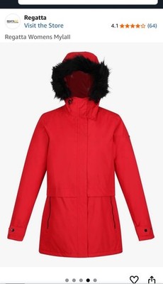 RRP £100 REGATTA MYLA 2 INSULATED WATERPROOF WINTER JACKET PARKA COAT SIZE 8 XS