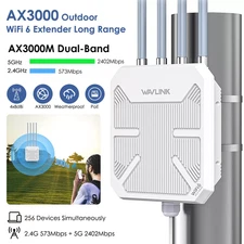 Outdoor AX3000 WiFi Extender Indoor WiFi 6 Gigabit Access Point Repeater Router