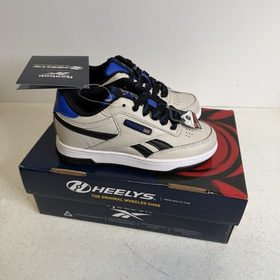 Reebok + HEELYS Shoes Youth Kids Size 13C Blue Beige NO WHEELS