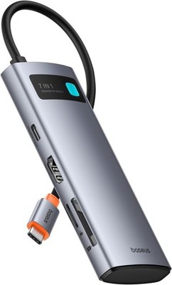 Baseus USB C Hub 7in1 4K 60Hz HDMI 100W PD 3x USB 3.0 SD TF Kartenleser