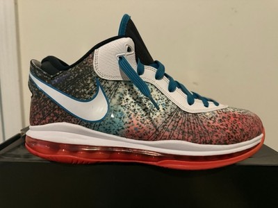 Nike LeBron 8 V/2 Low Miami Nights 2021 White/Solar Red/Glass Blue