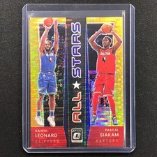 2021-22 Donruss Optic Kawhi Leonard Pascal Siakam All-stars Gold Pulsar 3/10