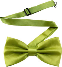 Pre-tied Bow Ties for Men Satin Formal Adjustable Neck Bowtie for Wedding Party