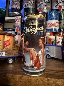 Zhiguli Beer Can  Hockey by Artist Valery Barykin Moscow Russia Empty