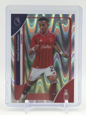 2025-26 Topps Chrome Premier League #160 Omari Hutchinson RayWave Refractor