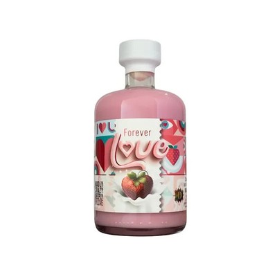 Forever Love Erdbeer-Sahnelikör laktosefrei/vegan, 18% vol. 0,5 l