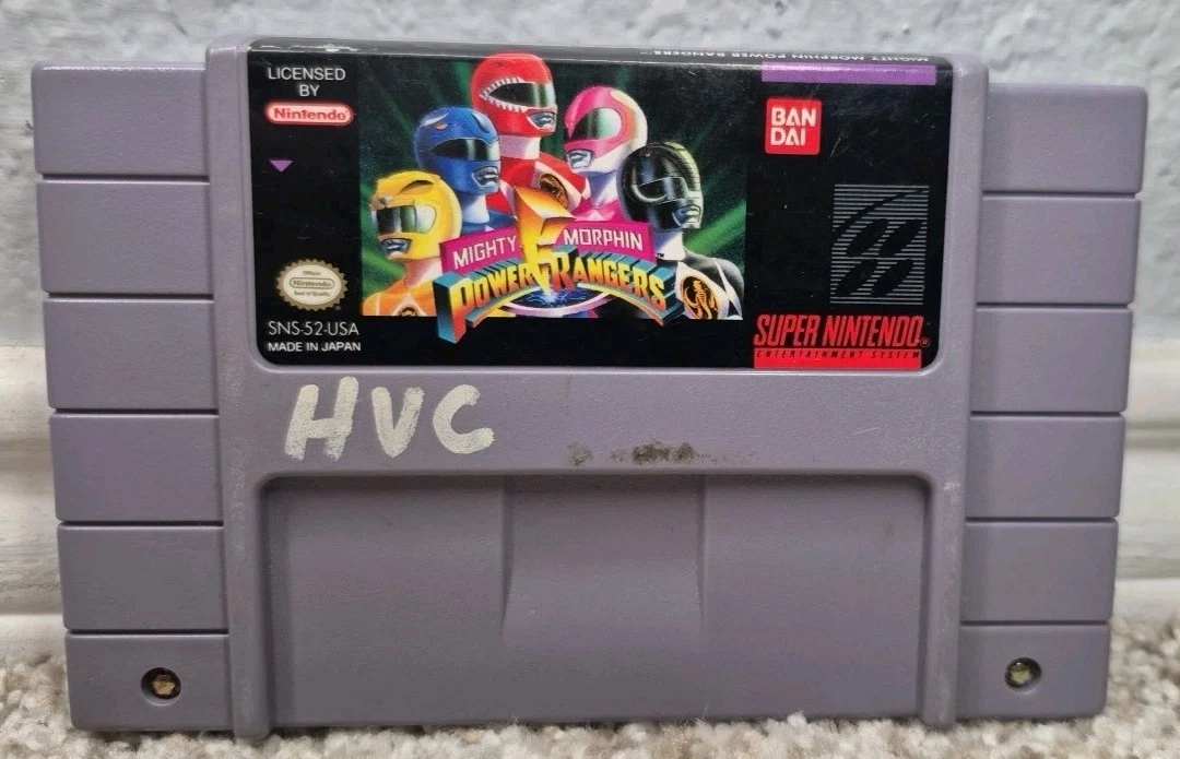 Mighty Morphin Power Rangers Nintendo SNES Video Games for sale | eBay