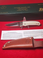 Moore Maker USA 5100 Texas Hunting Knife White Bone New In Box 2023