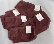 Women  s Lot Of 5 Auden Thong Panties Ruby Size M Retail 25