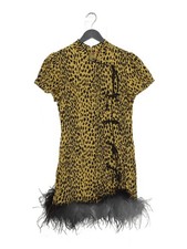 kitri A-Line Midi Dress UK6 in Tan