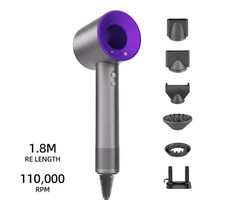 Haartrockner 1600W Profi Föhn mit 5 Aufsätz...