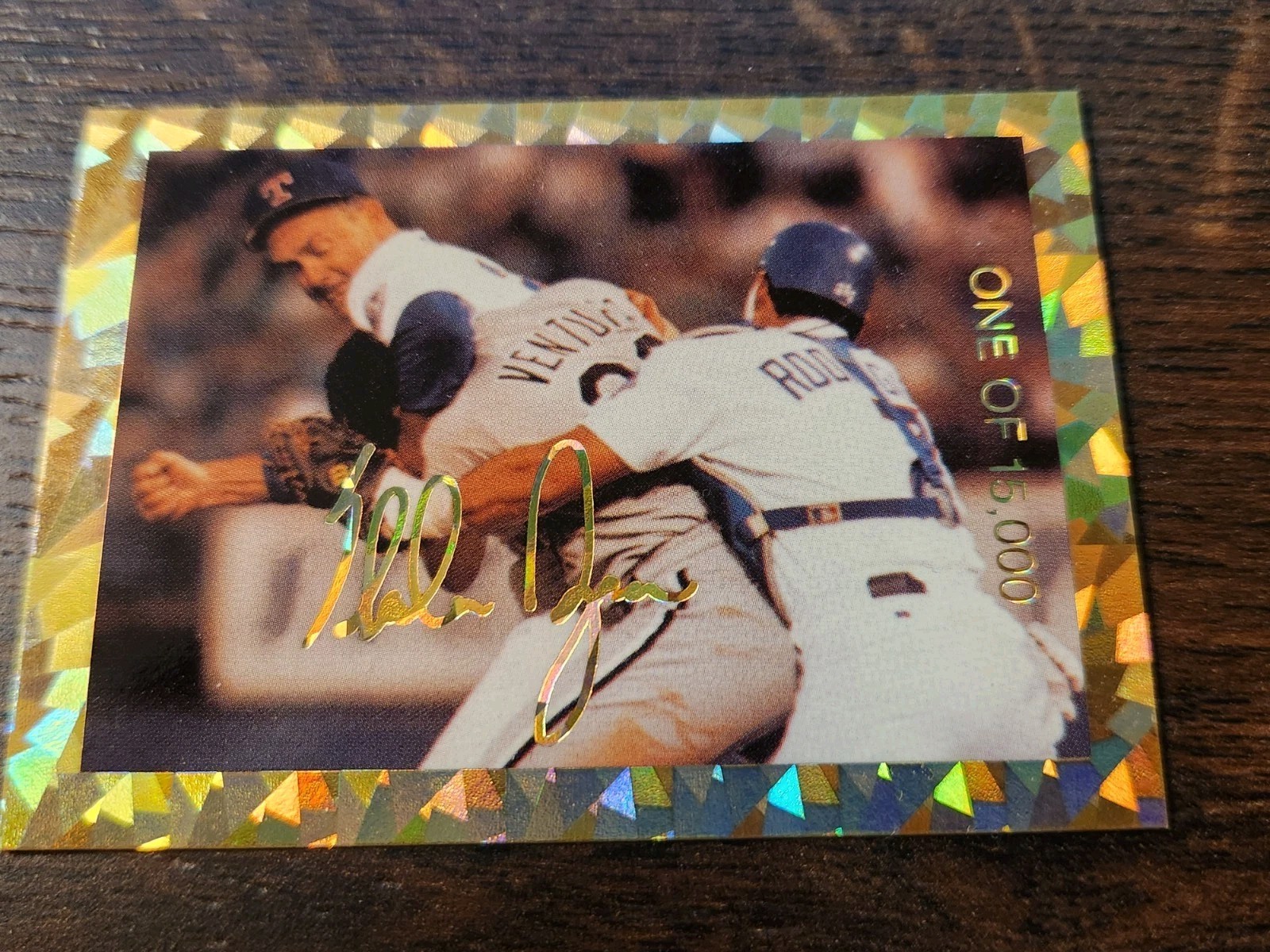 Nolan Ryan hitting Robin Ventura Trivia Card /15000