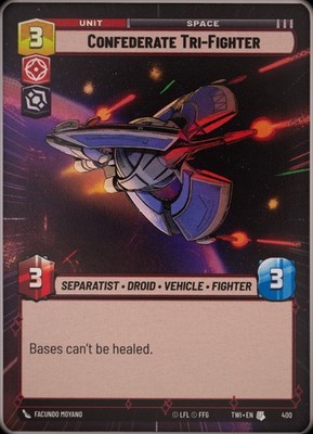 Confederate Tri-Fighter (400) | Twilight of the Republic | Hyperspace | NM