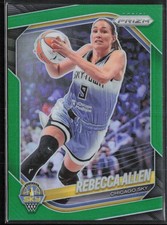 2025 Panini Prizm WNBA #67 Rebecca Allen Green Prizms