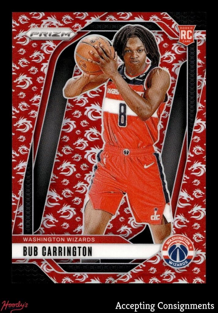 2024-25 Panini Prizm Prizms Dragon Year #244 Bub Carrington RC ROOKIE 60/88