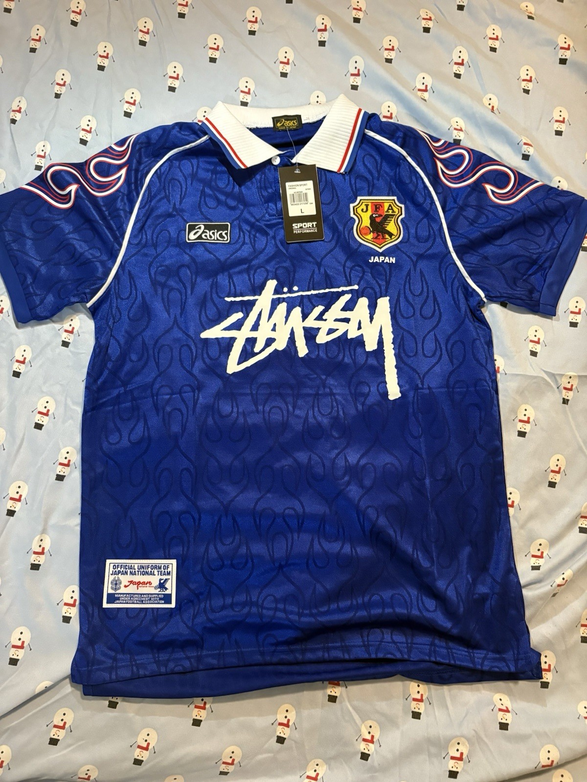 Japan x ASICS x Stussy World Cup 1998 Retro Jersey Men's Size XL thumbnail 5