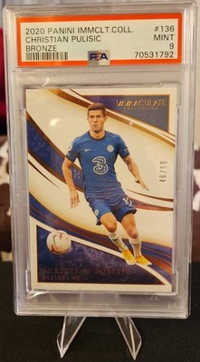 2020 Christian Pulisic Panini Immaculate Collection #136 Bronze /50 PSA 9 USMNT
