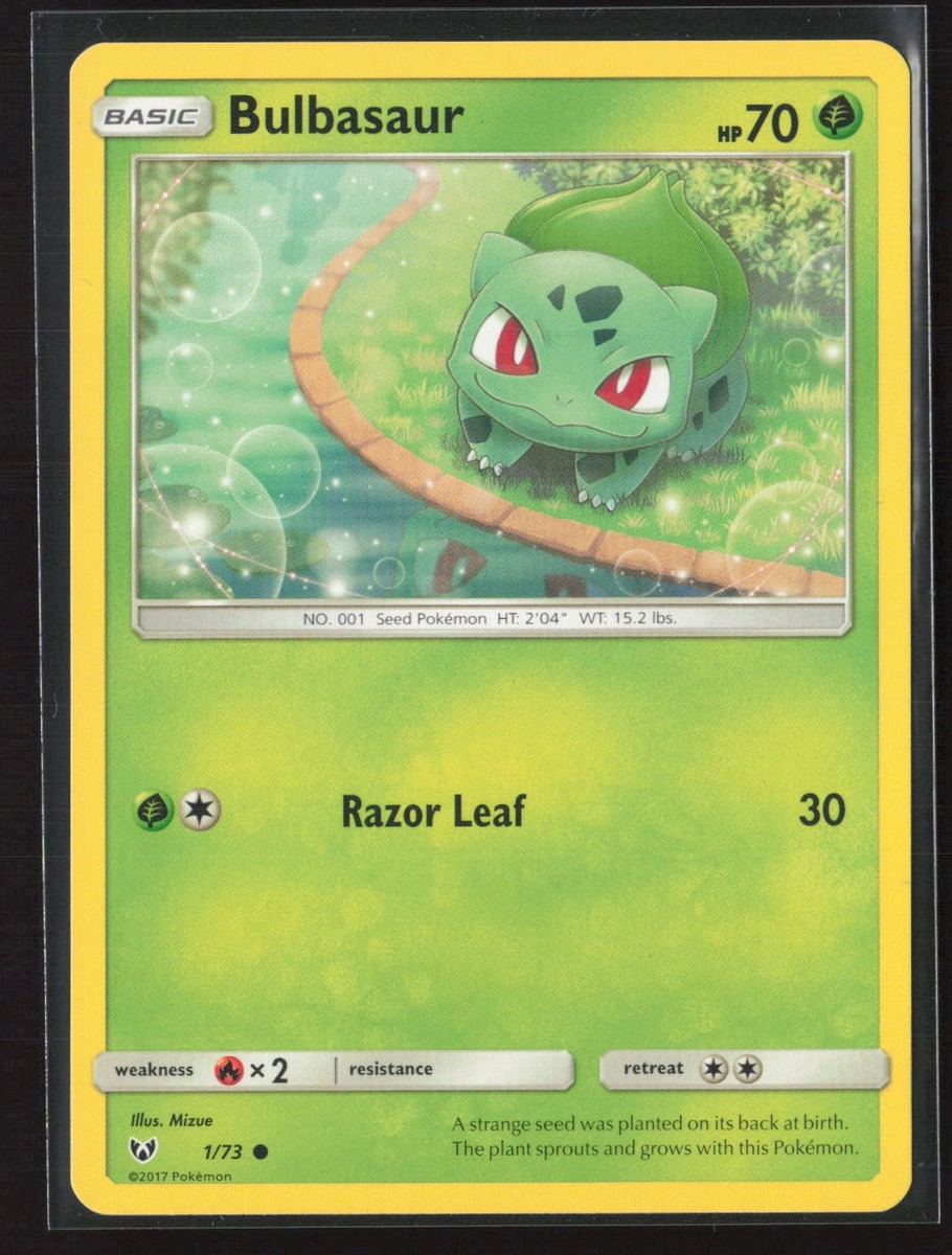 Bulbasaur 1/73 Common Shining Legends Pokemon Near Mint | eBay