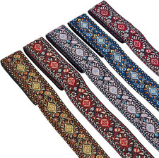 10 Yards Jacquard Ribbon Trim 5 Color Floral Woven Fabric Sewing Craft 1 7 8 Inc