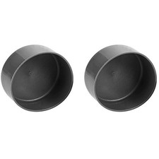 2 Pcs 1.98-inch Rubber Trailer Wheel Hub Dust Covers - Durable Protectors