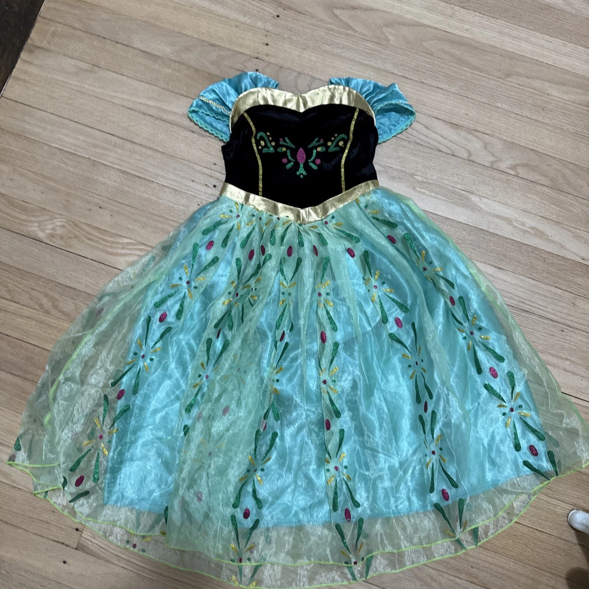 anna frozen green dress Frozen Anna Coronation Day Deluxe Dress – Mermaidcosplay main image 0