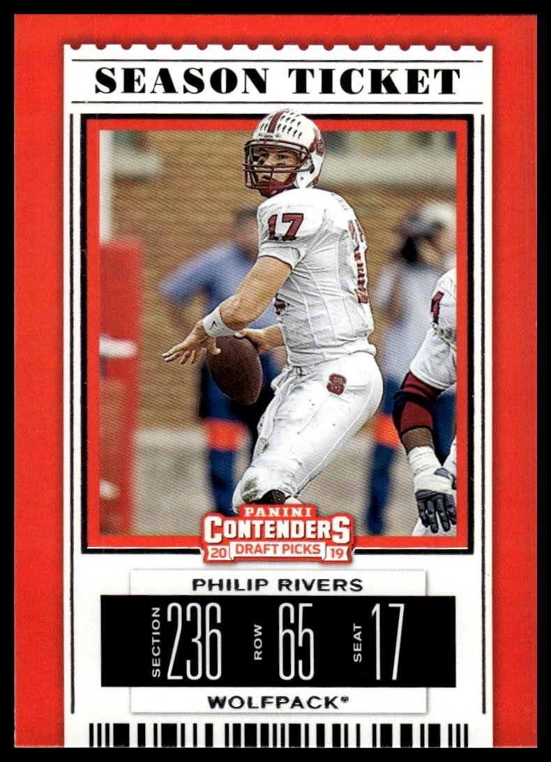 2019 Panini Contenders Draft Picks Collegiate Philip Rivers #81