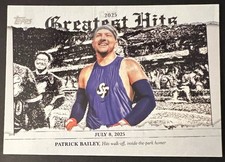 2026 Topps Series 1 2025 Greatest Hits Patrick Bailey San Francisco Giants