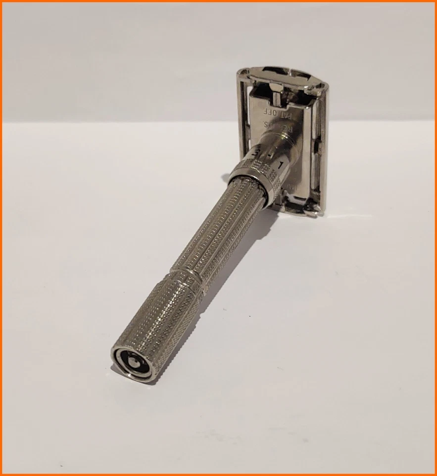 GILLETTE SLIM ADJUSTABLE SAFETY RAZOR RASOIO NASSRASIERER RASOIR - Immagine 2 di 4