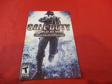 Call of Duty World At War Final Fronts Playstation 2 PS2 Instruction Manual ONLY