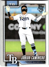 2026 Topps #328 JUNIOR CAMINERO Tampa Bay Rays MLB