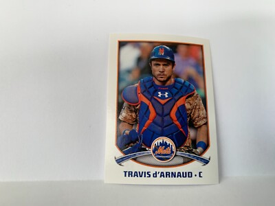 Topps Baseball MLB 2015 Sticker Aufkleber Travis d'Arnaud 4,8x6,8cm NEU