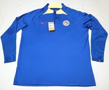 NUEVO CON ETIQUETAS $85 Nike Club America Azul Strike Drill Entrenamiento 1/4 Cremallera Hombres XXL DX3098-409